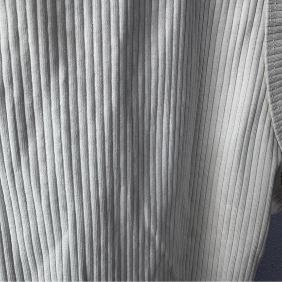 Madewell cream open back Ribbed Bodysuit large - Picture 3 of 7